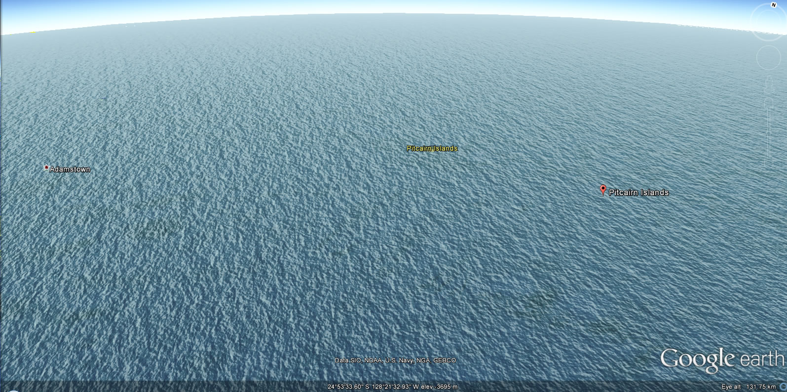 iles Pitcairn terre carte